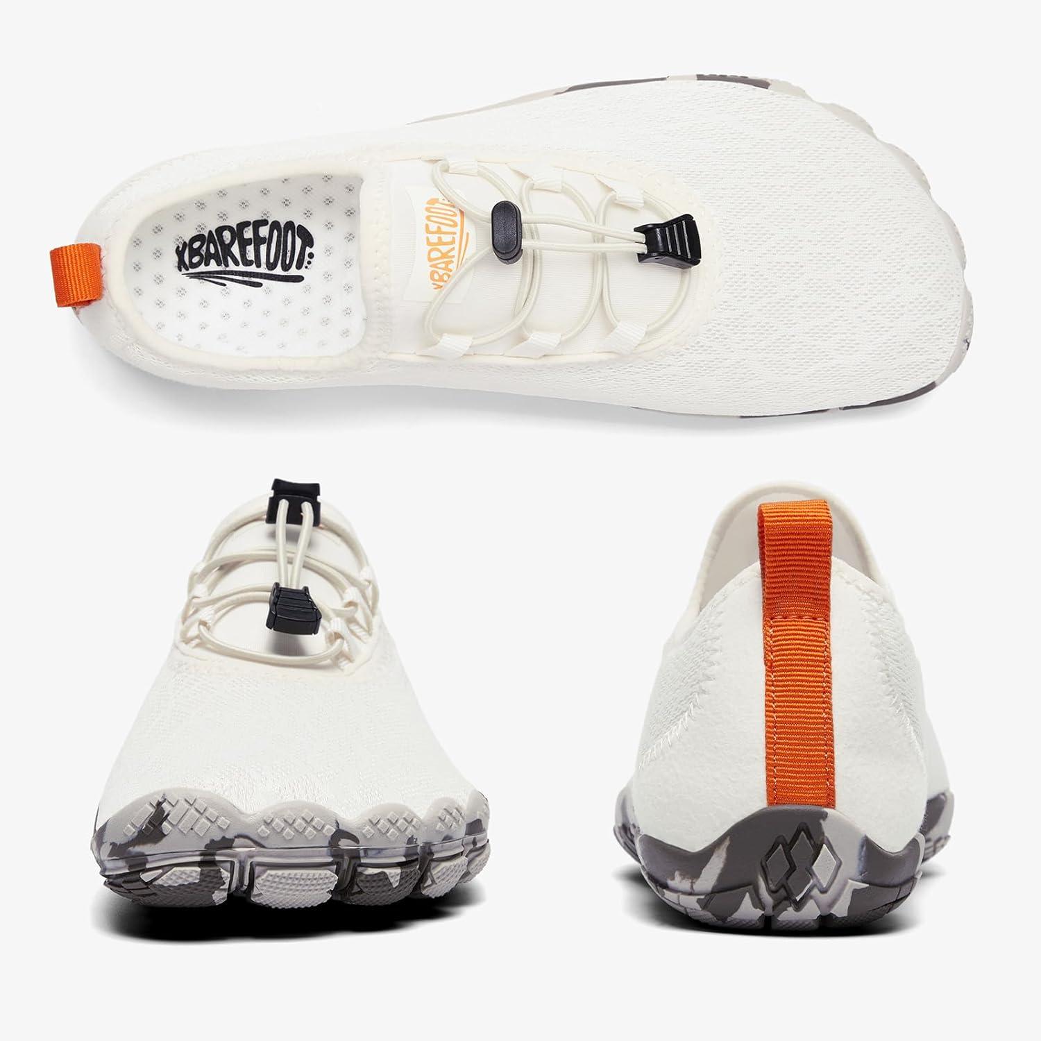 imageALEADER Barefoot Water Shoes Men Non Slip Swim Beach Shoes for Hiking Walking RiverBeige Camo