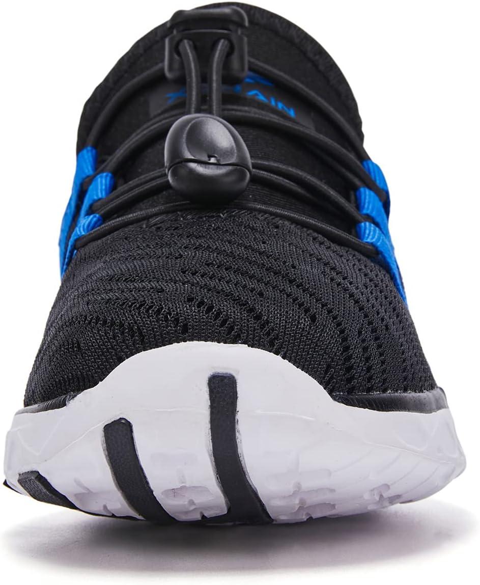 imageALEADER Kids Slipon Quick Dry Water Shoes ToddlerLittle KidBig KidBlackBlue