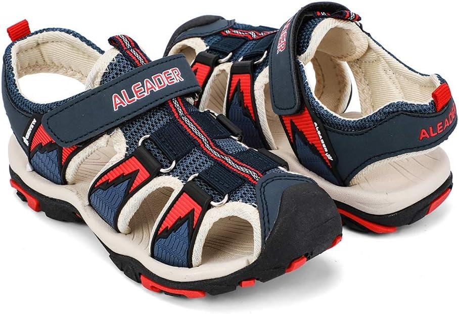 imageALEADER Kids Youth Sport Water Hiking Sandals ToddlerLittle KidBig KidNavy