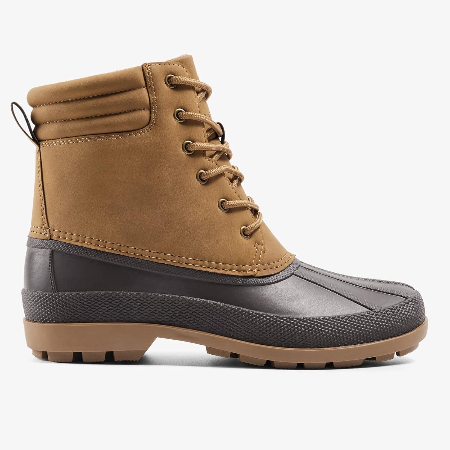 imageALEADER Mens Classic Duck Boots Insulated Waterproof Winter Snow Boots