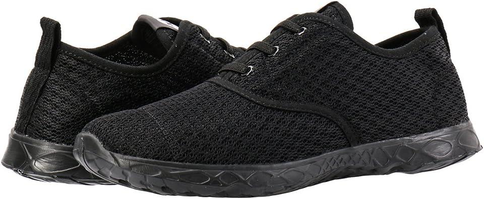imageALEADER Mens Quick Drying Aqua Water ShoesAll Black Stylish