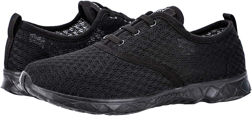 imageALEADER Mens Quick Drying Aqua Water ShoesAll Black Stylish