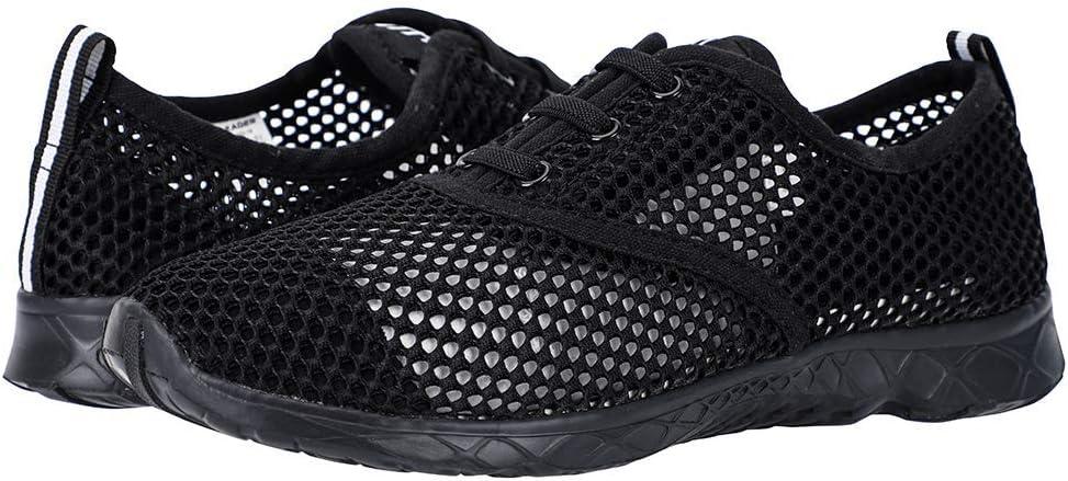 imageALEADER Mens Quick Drying Aqua Water ShoesBlackBlack
