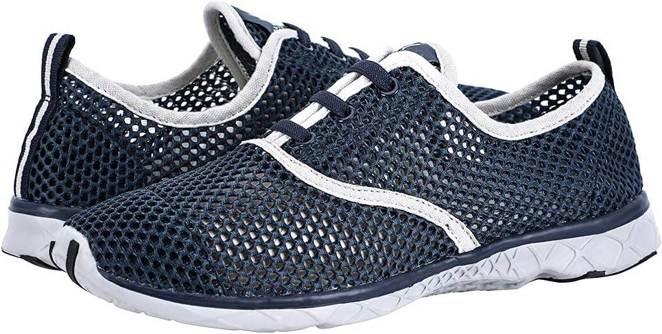 imageALEADER Mens Quick Drying Aqua Water ShoesEBlue