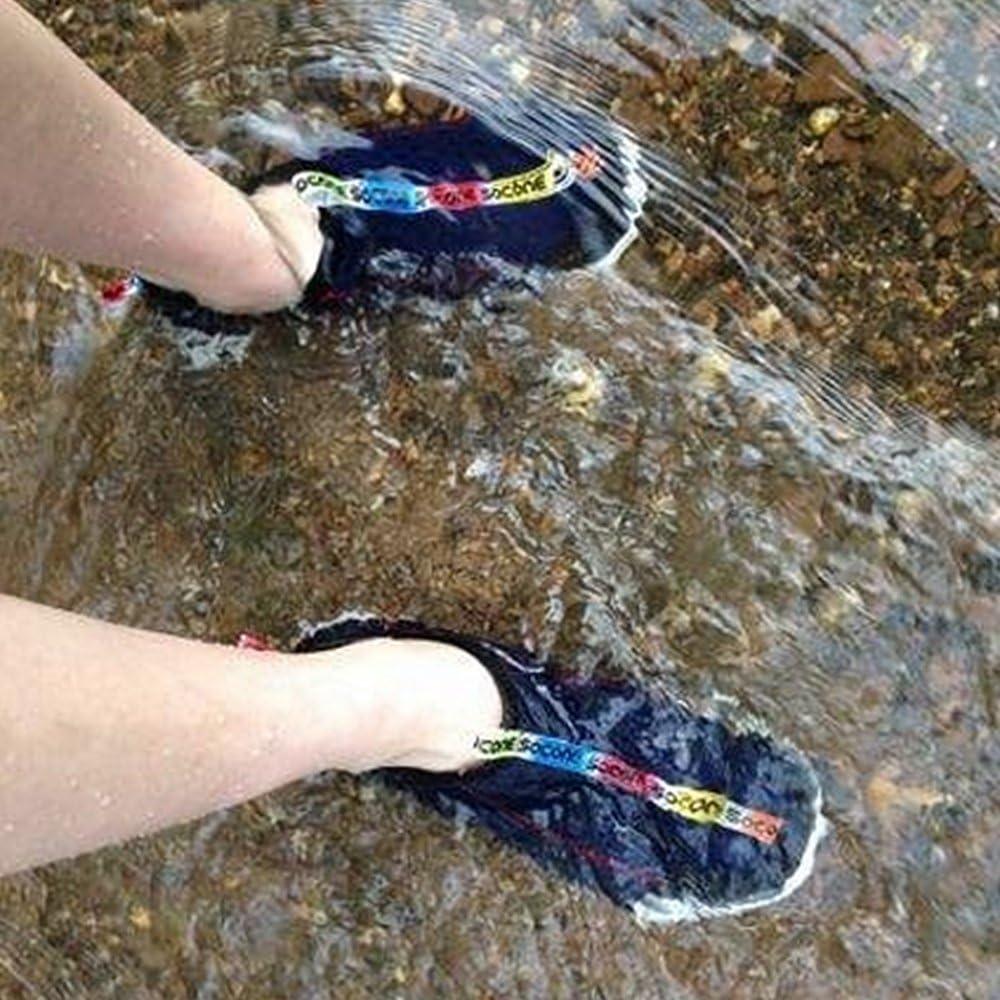 imageALEADER Mens Quick Drying Aqua Water ShoesNavy