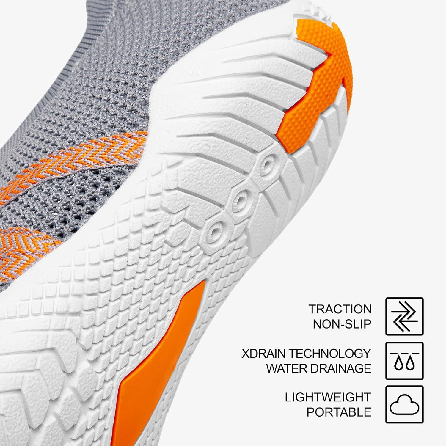 imageALEADER Mens Slip On Water Hiking Barefoot Shoes for Kayaking Surfing River Beach Pool