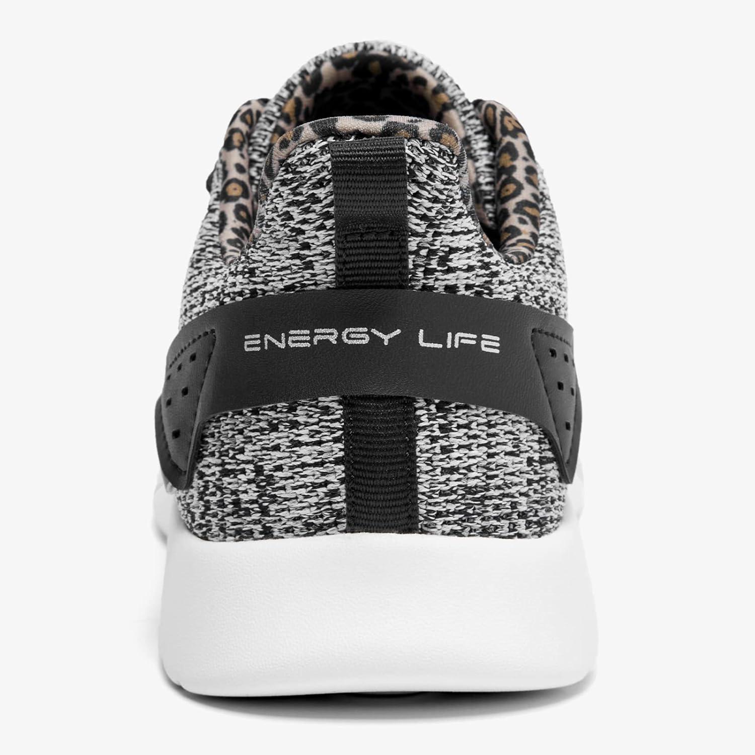 imageALEADER Womens Energycloud Lightweight Lace Up Walking Running Shoes