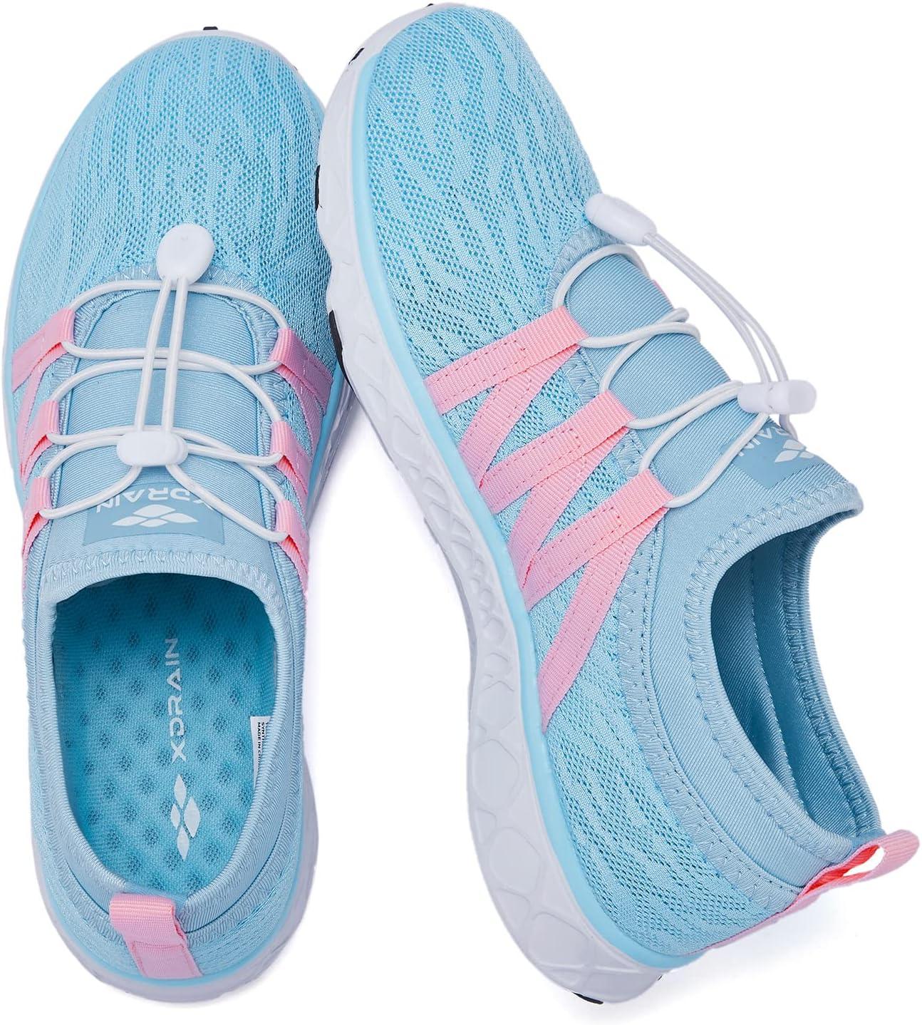 imageAleader Womens Mesh Slip On Water ShoesLight Blue