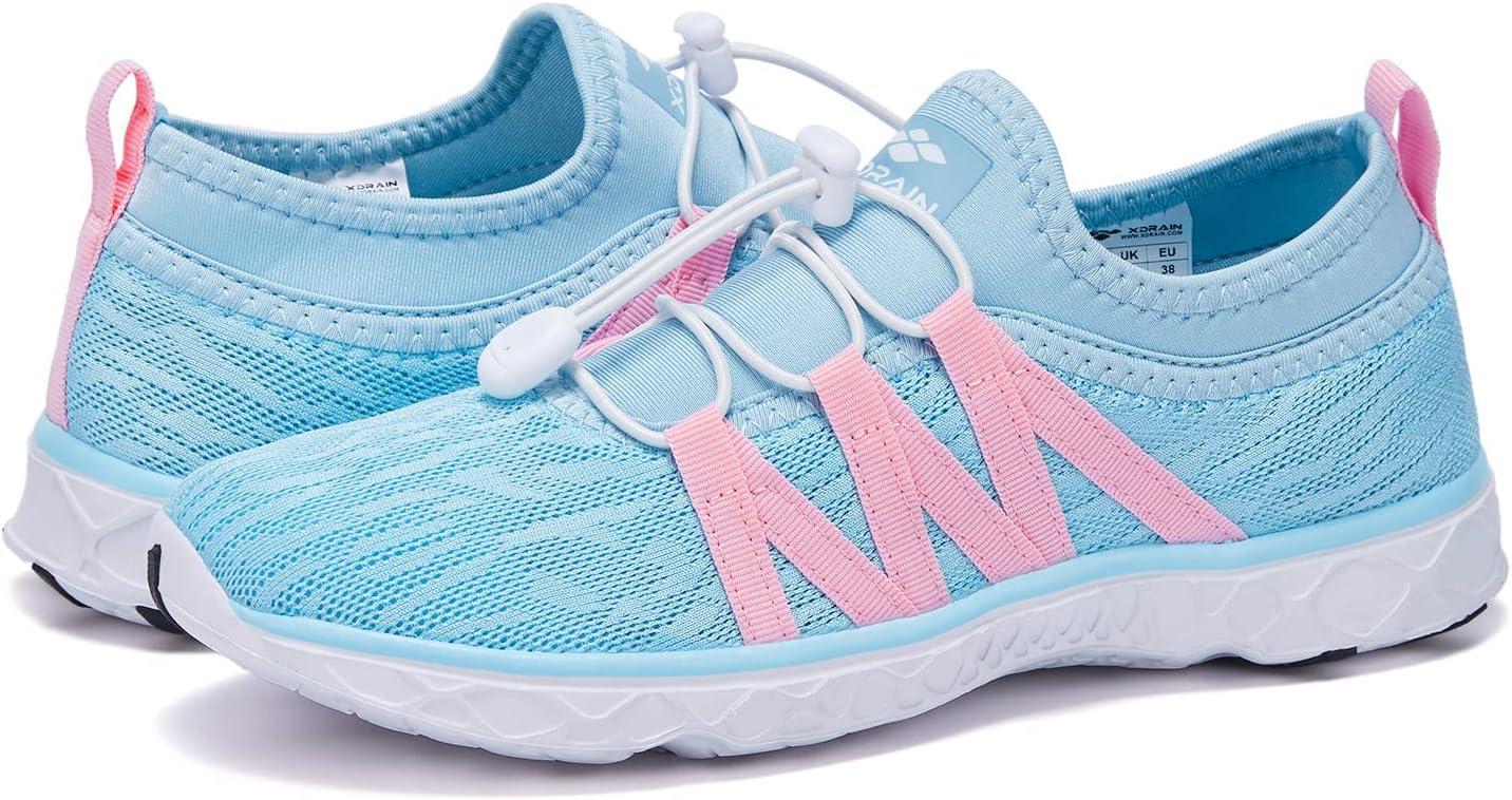 imageAleader Womens Mesh Slip On Water ShoesLight Blue