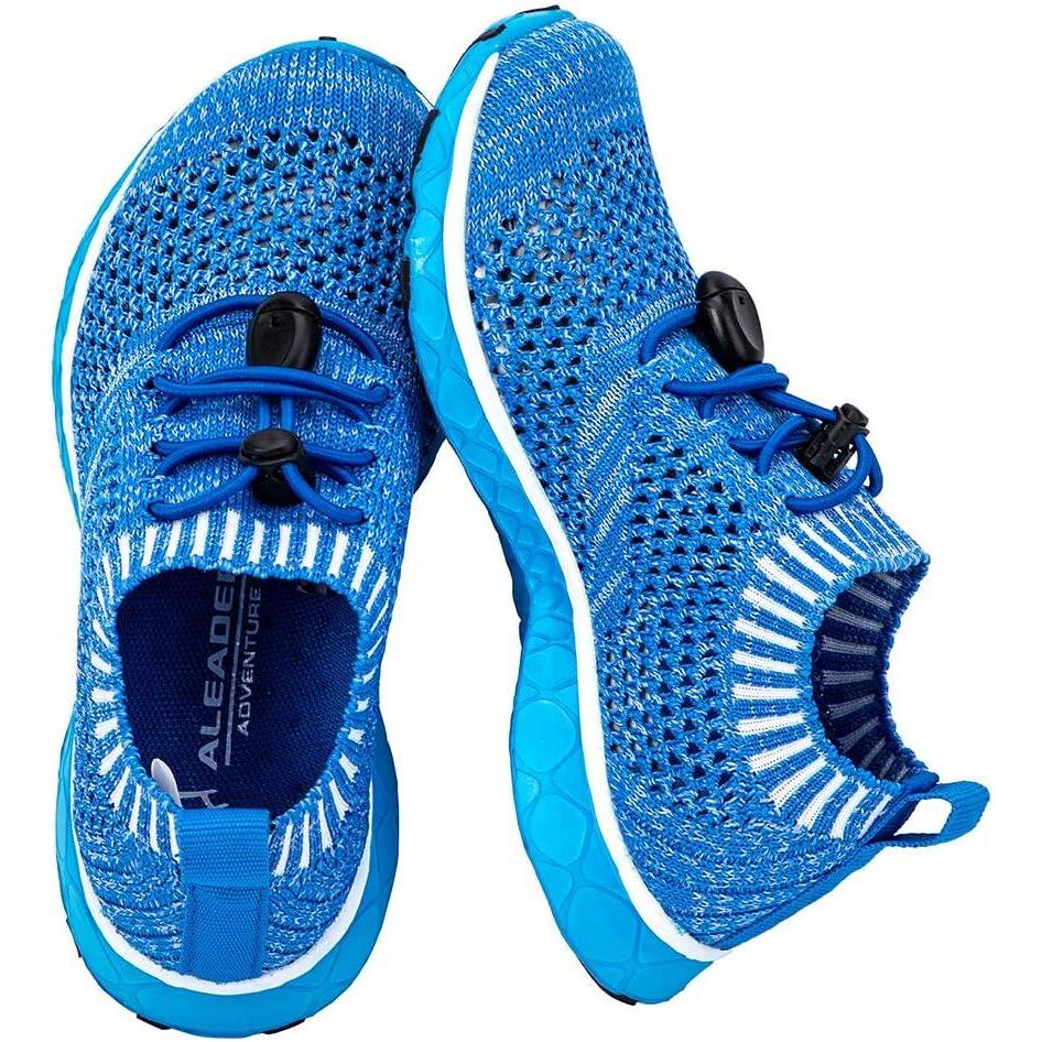 imageALEADER Kids Slipon Quick Dry Water Shoes ToddlerLittle KidBig KidRoyal BlueKnit