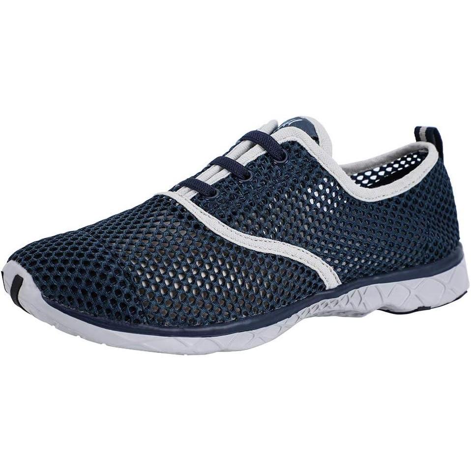 imageALEADER Mens Quick Drying Aqua Water ShoesEBlue