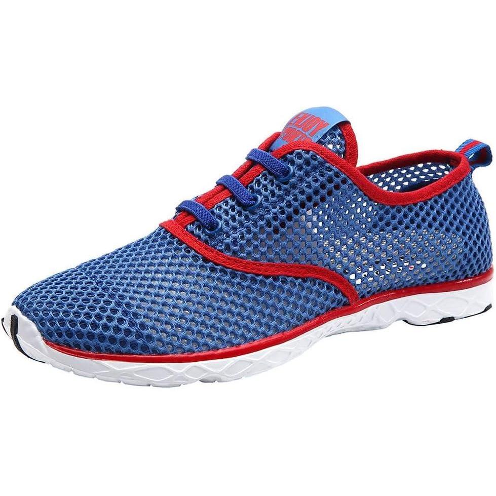 imageALEADER Mens Quick Drying Aqua Water ShoesRed