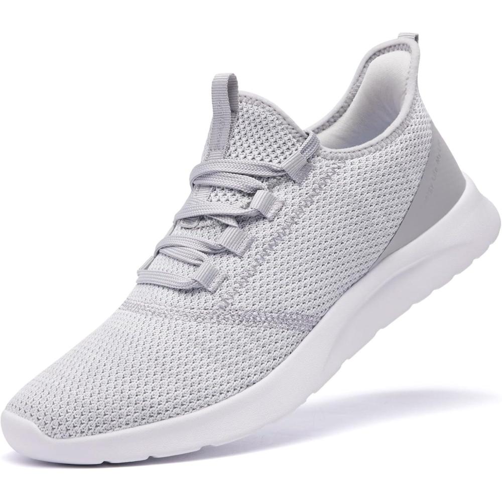 imageALEADER Walking Shoes for Women Slip on Running Lightweight Comfortable Gym ShoesA Lightgray