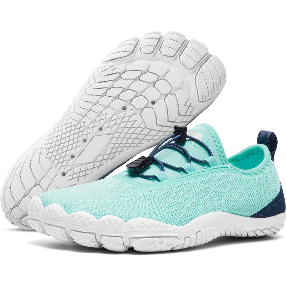 imageALEADER Water Shoes for Women Non Slip Swim Beach Barefoot Shoes for Hiking Walking River