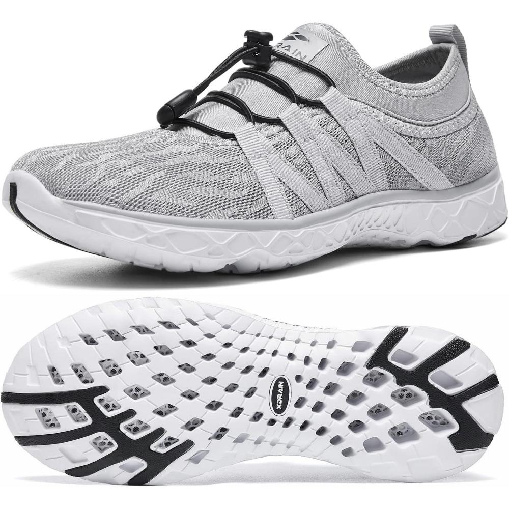 imageAleader Womens Mesh Slip On Water ShoesGrey