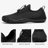 ALEADER Barefoot Water Shoes Men Non Slip Swim Beach Shoes for Hiking Walking River(All Black)