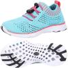 ALEADER Kid’s Slip-on Quick Dry Water Shoes (Toddler/Little Kid/Big Kid)(Aqua Blue/Pink/Knit)