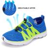 ALEADER Kid’s Slip-on Quick Dry Water Shoes (Toddler/Little Kid/Big Kid)(Blue/Green)