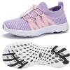 ALEADER Kid’s Slip-on Quick Dry Water Shoes (Toddler/Little Kid/Big Kid)(Purple/Pink)