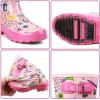 ALEADER Kids Waterproof Rubber Rain Boots for Girls, Boys & Toddlers with Fun Prints & Handles