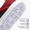 ALEADER Men’s Energycloud Slip On Running Walking Shoes Cushion Lightweight Sneakers(Black/Red)