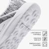 ALEADER Men’s Energycloud Slip On Running Walking Shoes Cushion Lightweight Sneakers(White/Gray)