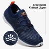 ALEADER Men’s Quick Drying Aqua Water Shoes(3/Navy Orange)
