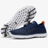ALEADER Men’s Quick Drying Aqua Water Shoes(3/Navy Orange)