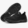 ALEADER Men’s Stylish Water Shoes, Quick-Dry Xdrain Water Sneakers, Lightweight & Comfort Footed(All Black)