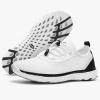 ALEADER Men’s Stylish Water Shoes, Quick-Dry Xdrain Water Sneakers, Lightweight & Comfort Footed(White/Black)