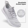 ALEADER Walking Shoes for Women Slip on Running Lightweight Comfortable Gym Shoes(A Lightgray)