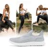 ALEADER Women’s Slip On Energycloud Walking Shoes, Stretch Knit Sneakers Breathable Athletic Tennis(Light/Gray)