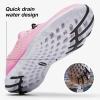 ALEADER Women’s Stylish Water Shoes, Quick-Dry Xdrain Water Sneakers, Lightweight & Comfort Footed(Light Pink)