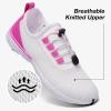 ALEADER Women’s Stylish Water Shoes, Quick-Dry Xdrain Water Sneakers, Lightweight & Comfort Footed(White/Fushia)