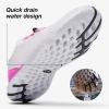 ALEADER Women’s Stylish Water Shoes, Quick-Dry Xdrain Water Sneakers, Lightweight & Comfort Footed(White/Fushia)