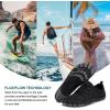HIITAVE Men Barefoot Water Shoes Beach Aqua Socks Quick Dry for Outdoor Sport Hiking Swiming Surfing(Black)