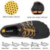 HIITAVE Men Barefoot Water Shoes Beach Aqua Socks Quick Dry for Outdoor Sport Hiking Swiming Surfing(Black/Orange)