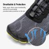 HIITAVE Men Barefoot Water Shoes Beach Aqua Socks Quick Dry for Outdoor Sport Hiking Swiming Surfing(Dark Gray/Green)