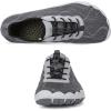 HIITAVE Men Barefoot Water Shoes Beach Aqua Socks Quick Dry for Outdoor Sport Hiking Swiming Surfing(Grey)
