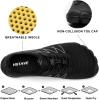 HIITAVE Men Barefoot Water Shoes Beach Aqua Socks Quick Dry for Outdoor Sport Hiking Swiming Surfing(M-black)