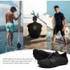 HIITAVE Men Barefoot Water Shoes Beach Aqua Socks Quick Dry for Outdoor Sport Hiking Swiming Surfing(M-black)