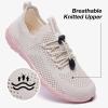 KOLILI Women’s Stylish Water Shoes, Tennis Walking Shoes with Arch Support, Best for Water Sports, Travel & Walk(Apricot Pink)
