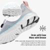KOLILI Women’s Stylish Water Shoes, Tennis Walking Shoes with Arch Support, Best for Water Sports, Travel & Walk(Lt Gray/Aqua)