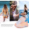 hiitave Womens Water Shoes Quick Dry Barefoot for Swim Diving Surf Aqua Sports Pool Beach Walking Yoga(Orange/Pink)
