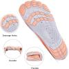 hiitave Womens Water Shoes Quick Dry Barefoot for Swim Diving Surf Aqua Sports Pool Beach Walking Yoga(Orange/Pink)