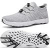 ALEADER Men’s Quick Drying Aqua Water Shoes(1/Light Gray)
