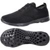 ALEADER Men’s Quick Drying Aqua Water Shoes(All Black (Stylish))