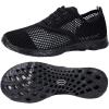 ALEADER Men’s Quick Drying Aqua Water Shoes(Black/Black)