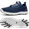 ALEADER Men’s Stylish Water Shoes, Quick-Dry Xdrain Water Sneakers, Lightweight & Comfort Footed(Navy/White)
