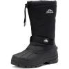ALEADER Men’s Winter Waterproof Insulated Shell Warm Inner Comfortable Outdoor Snow Boots(Black/400g Thinsulate)